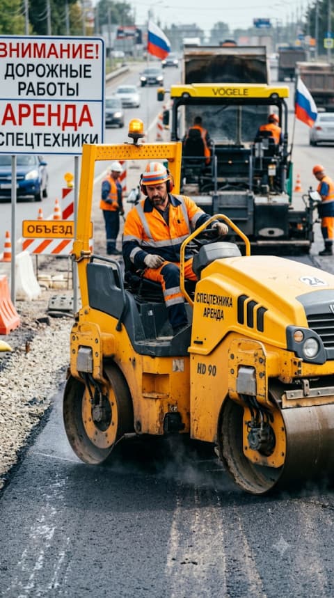 Аренда дорожной спецтехники в Мариуполе едем!