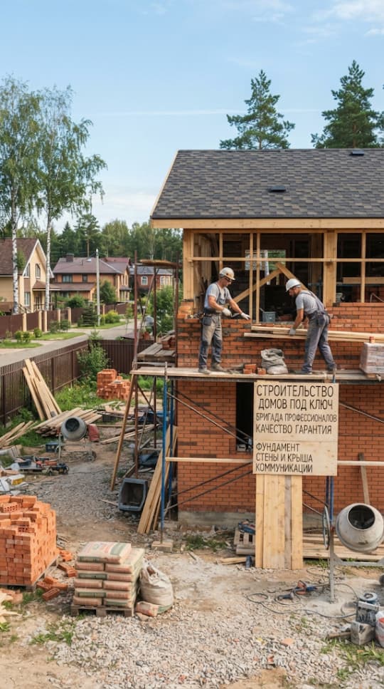 Строительство домов в Мариуполе под ключ из кирпича
