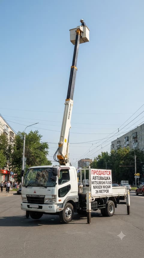 Продажа автовышки Mitsubishi Fuso 26м Nikken в Москве