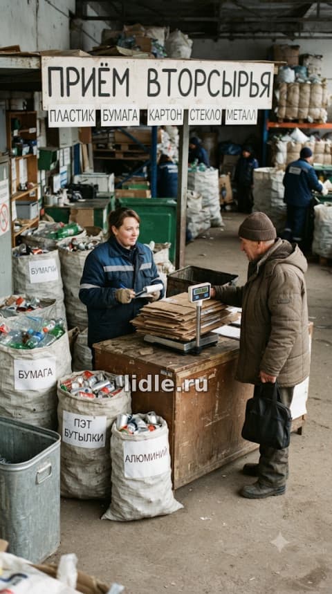 Приём вторсырья Мариуполь бумага, пластик, металл
