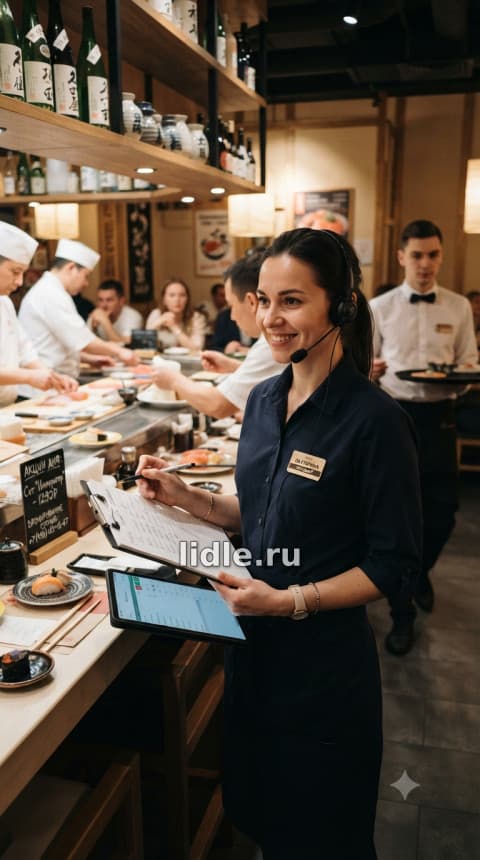 Вакансия менеджера в суши-бар и ресторан Москва Работа